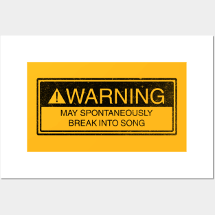 WARNING Posters and Art